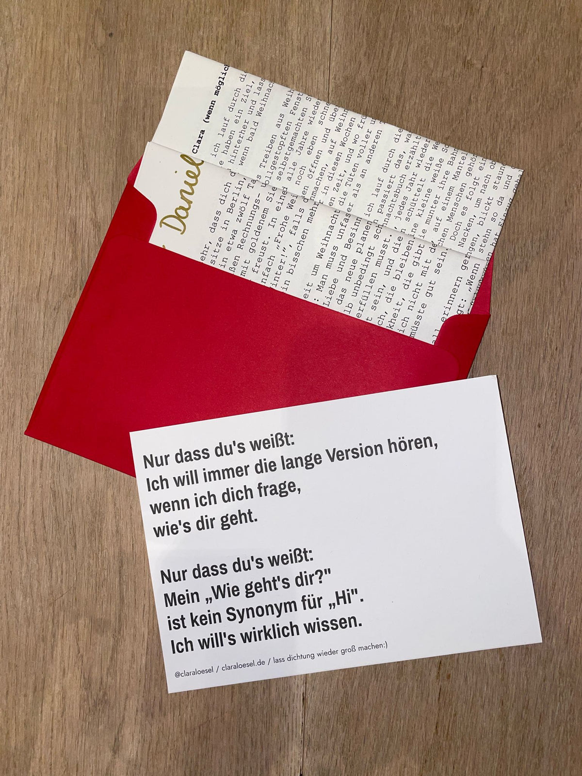 Monatlicher Brief von mir